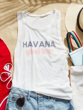 aerie Havana tank top cream size XS